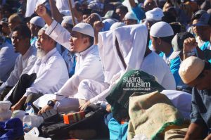 Terik Menyengat, Peserta Silaturahim Naional 212 Tetap Antusias