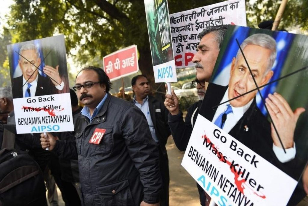 Demontrasi Di India Tuntut Netanyahu Angkat Kaki