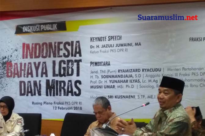 Fraksi PKS Indonesia Darurat LGBT dan Miras