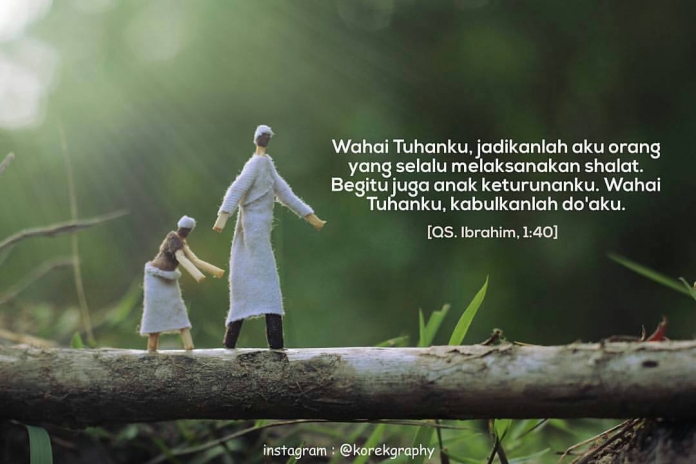 sholat anak korek