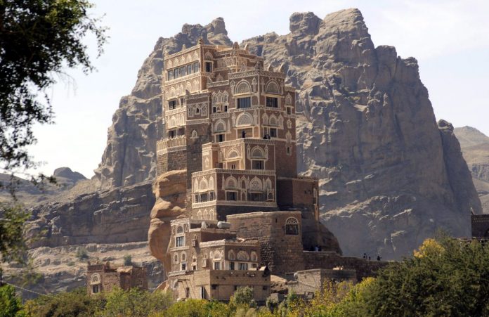 Dar al-hajar, a rock palace built in the 1930s, is seen near Sanaa Dar al-hajar, a rock palace built in the 1930s, is seen near Sanaa