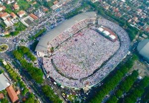 Stadion Delta Sidoarjo Memutih Saat Istighotsah Kubro NU Jatim