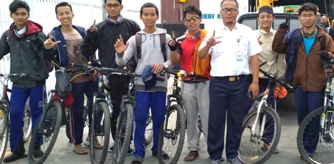 Hadiri Reuni 212, 10 Mahasiswa Asal Lampung Bersepeda Menuju Jakarta