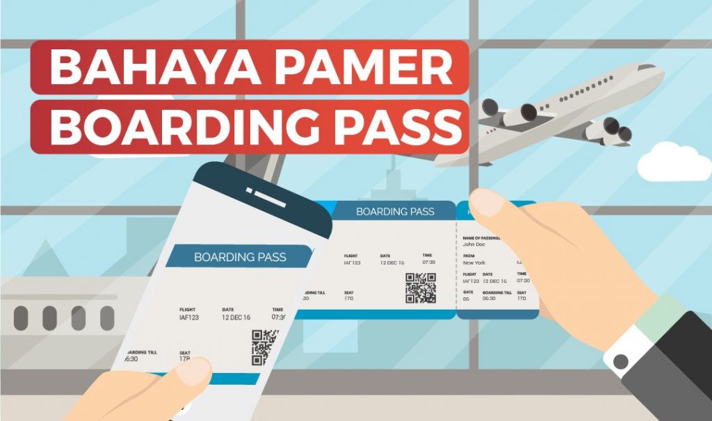 bahaya pamer boarding pass
