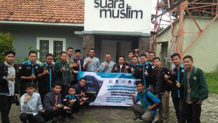 Mahasiswa STAIL Surabaya Berkunjung ke Radio Suara Muslim Bahas Peran Media di Era 4.0