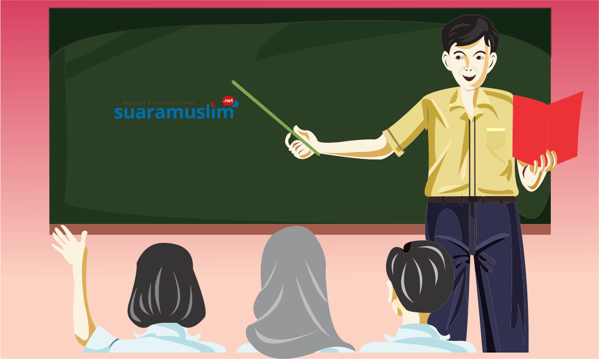 Gambar Guru Mengajar Animasi Kartun Guru Mengajar Di