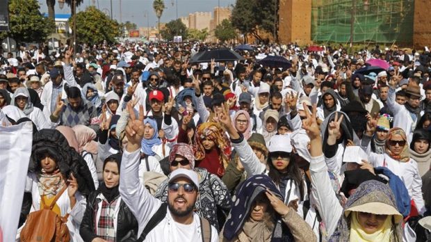 Aksi Damai Peringatan 8 Tahun Arab Spring di Maroko Ditanggapi Represif