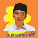 Ilustrasi Presiden Republik Indonesia, Joko Widodo. Ilustrator: Ana Fantofani