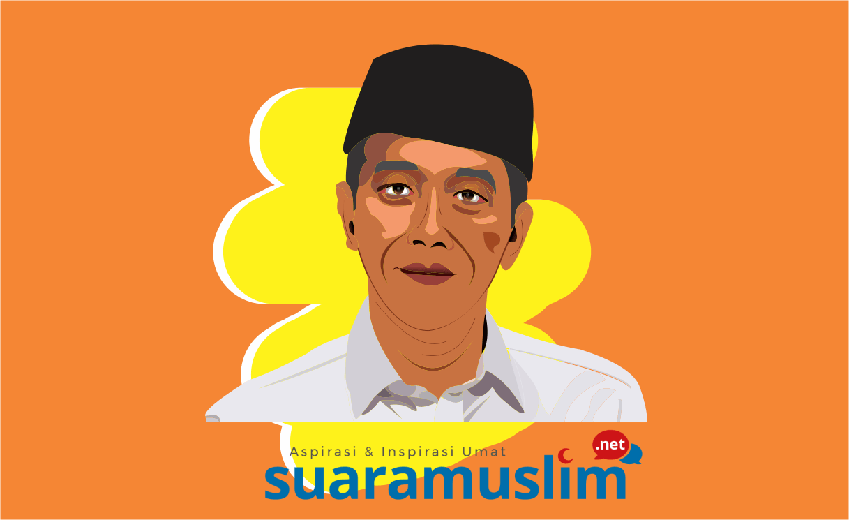Ilustrasi Presiden Republik Indonesia, Joko Widodo. Ilustrator: Ana Fantofani