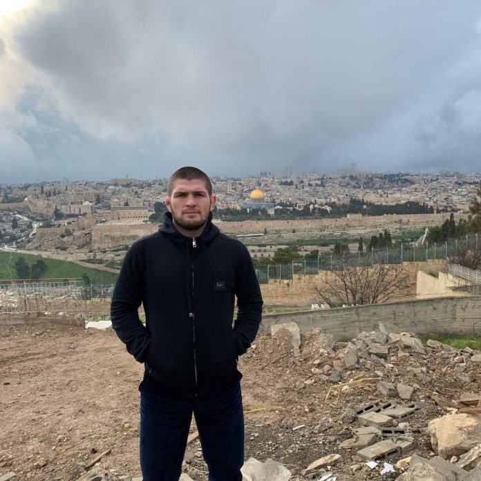 Khabib Nurmagomedov, Petarung UFC Kunjungi Al-Aqsha Khabib Nurmagomedov, Petarung UFC Kunjungi Al-Aqsha
