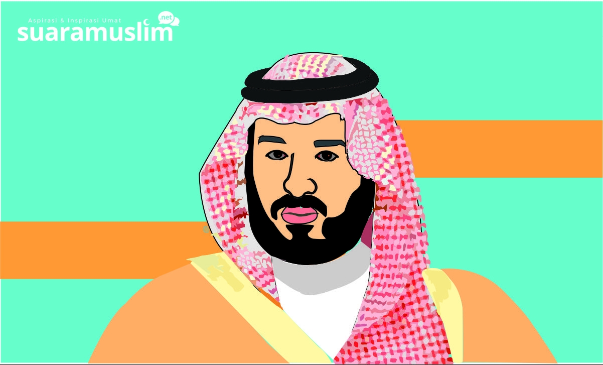 Ilustrasi putra mahkota arab saudi. Ilustrator: Novitasari