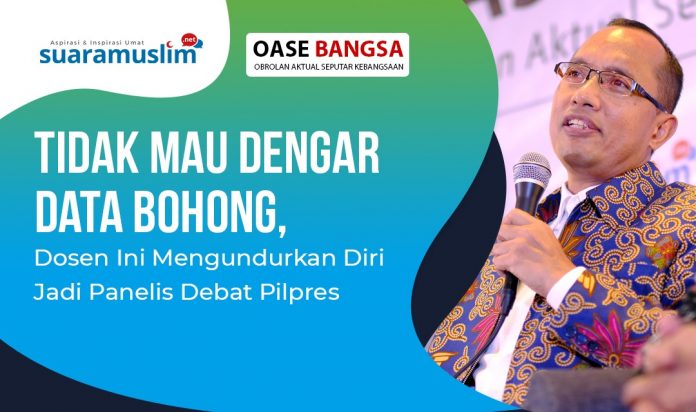 Tidak Mau Dengar Data Bohong, Dosen Ini Mengundurkan Diri Jadi Panelis Debat Pilpres