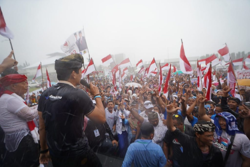 Kampanye di Bali, Sandiaga: TPS, Tusuk Prabowo Sandi