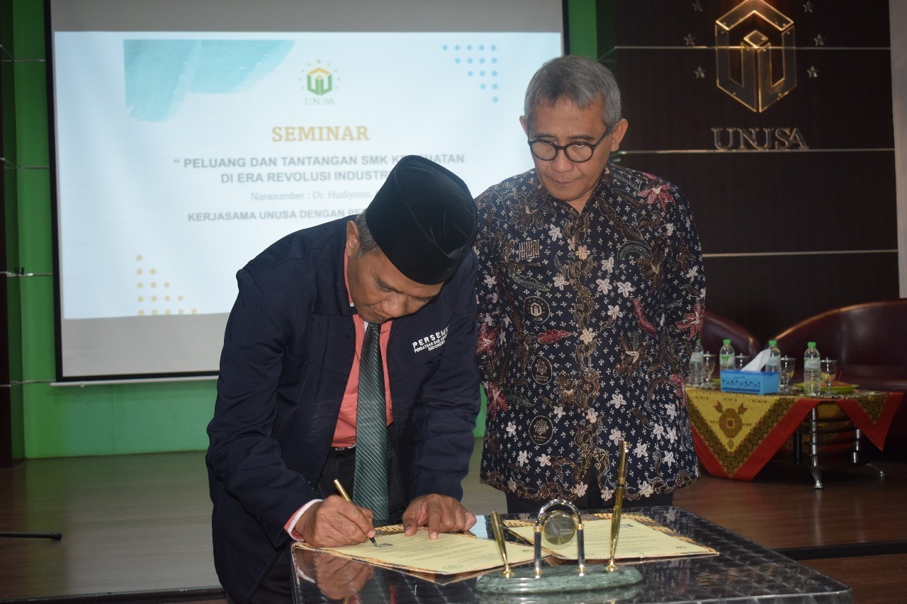 kerja sama antara Unusa dengan Persatuan SMK Kesehatan Indonesia (Persemki) Jatim