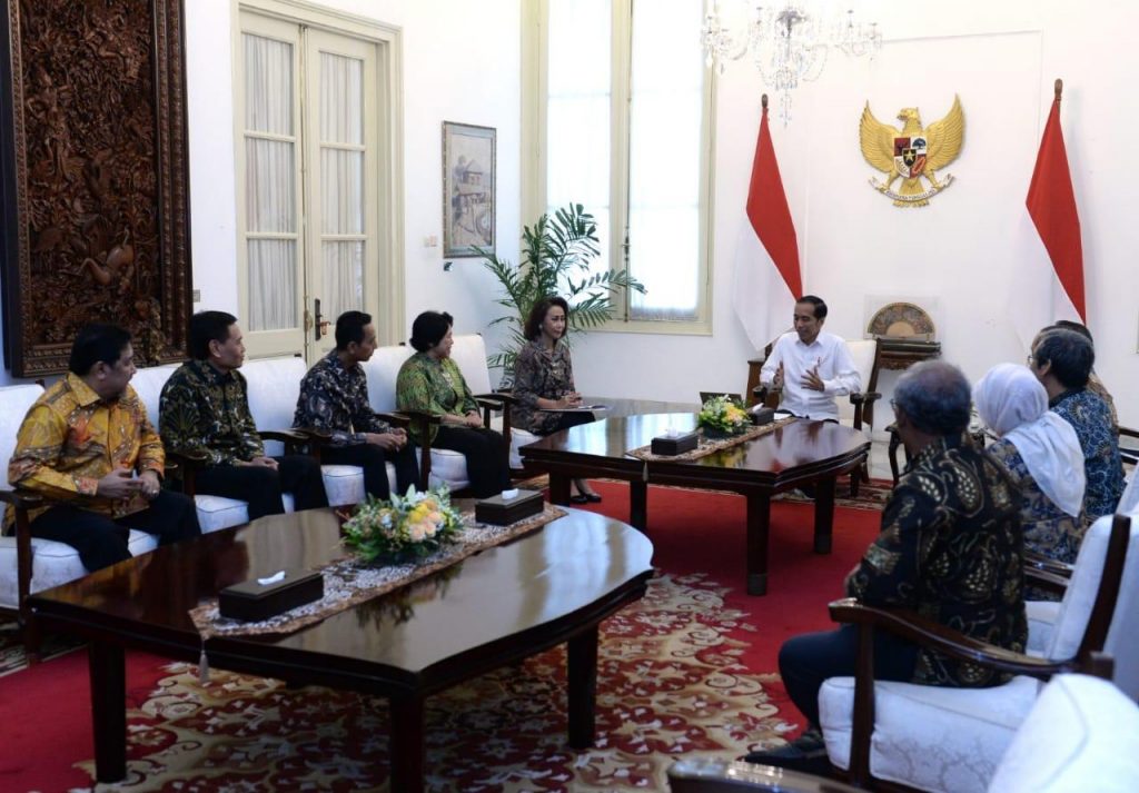 Jokowi Terima Sembilan Pansel Calon Pimpinan KPK di Istana