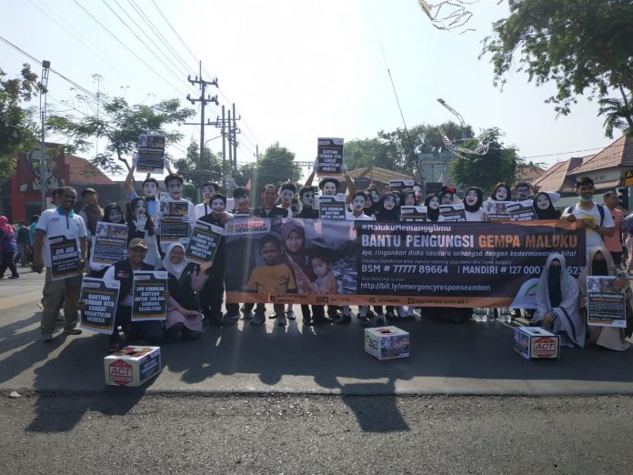 IMG-20191013-WA0014 ACT Jatim Bersama Komunitas Ajak Warga Surabaya Peduli Gempa Maluku